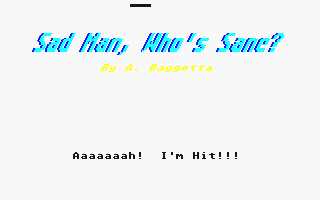 Sad Man, Who's Sane? atari screenshot